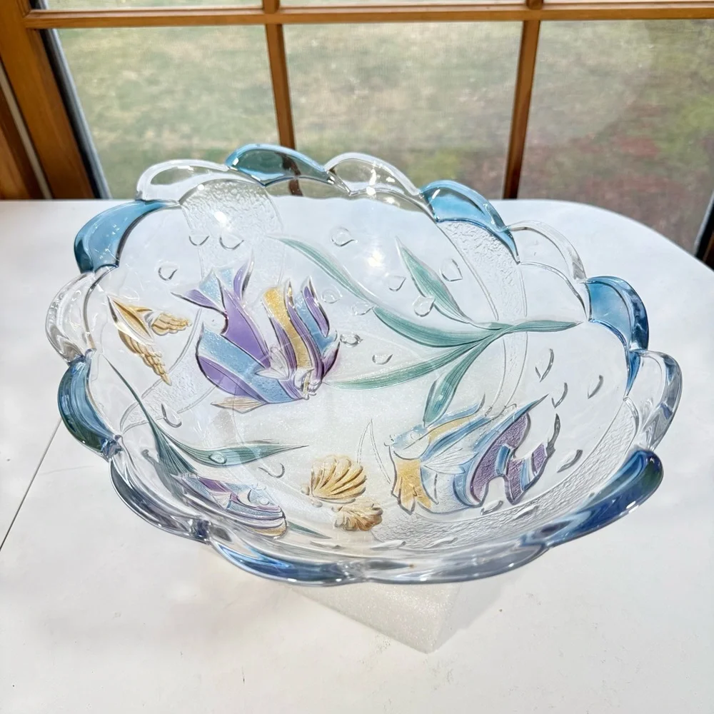 2 Vtg Mikasa Studio Nova Savoir Vivre Key Largo Tropical Fish Oval Bowls Rare - Picture 8 of 16